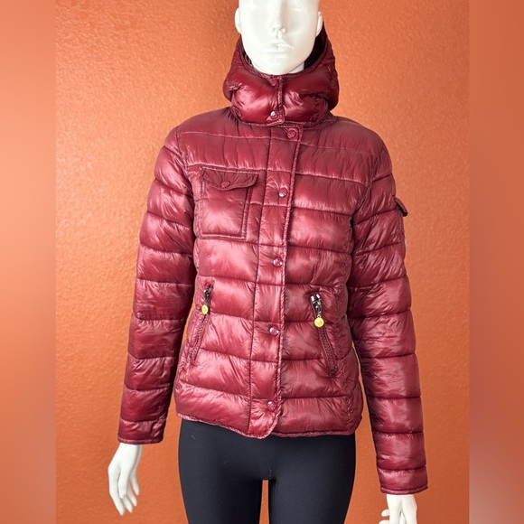 Moncler Jackets & Blazers - Moncler Deep Red Puffer Jacket